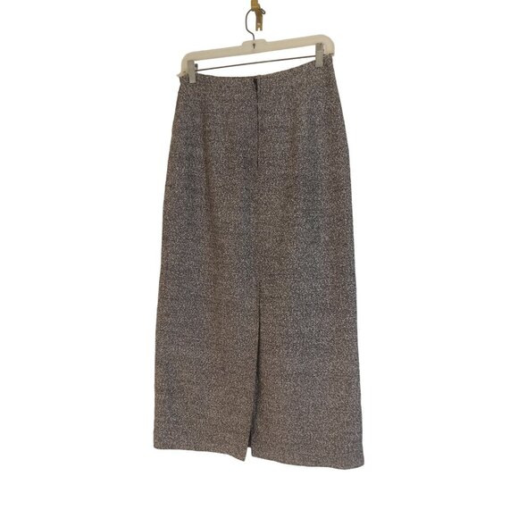 Briggs Pencil Skirt Womens Size 8 Black White Gray Back Split Zipper Lined - Picture 2 of 7